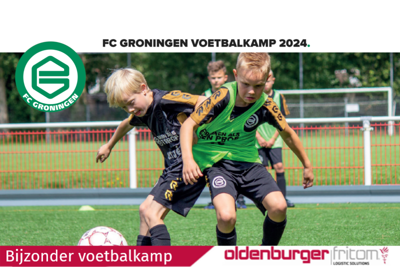 Oldenburger|Fritom hoofdsponsor FC Groningen Voetbalkamp bij vv Wildervank