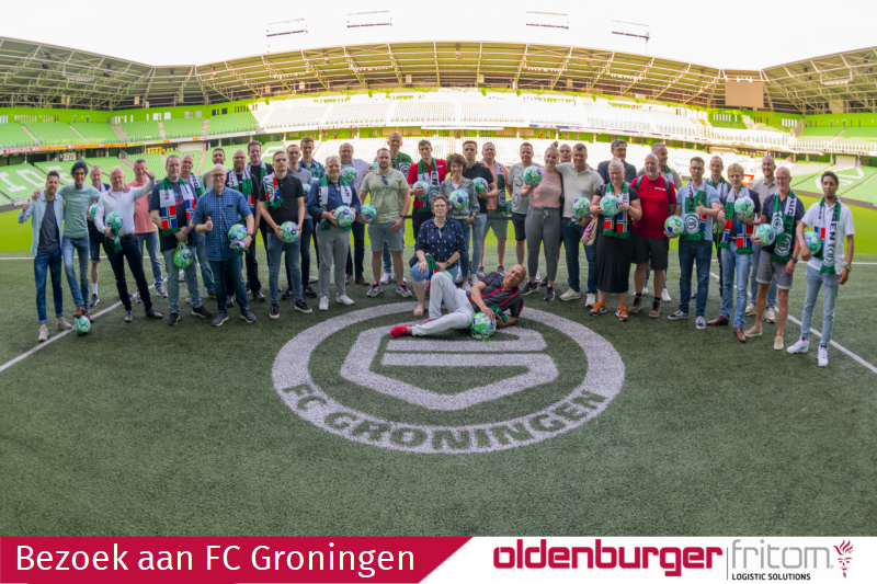 Op 19 juni 2023 bezochten medewerkers Oldenburger|Fritom voetbalclub FC Groningen.