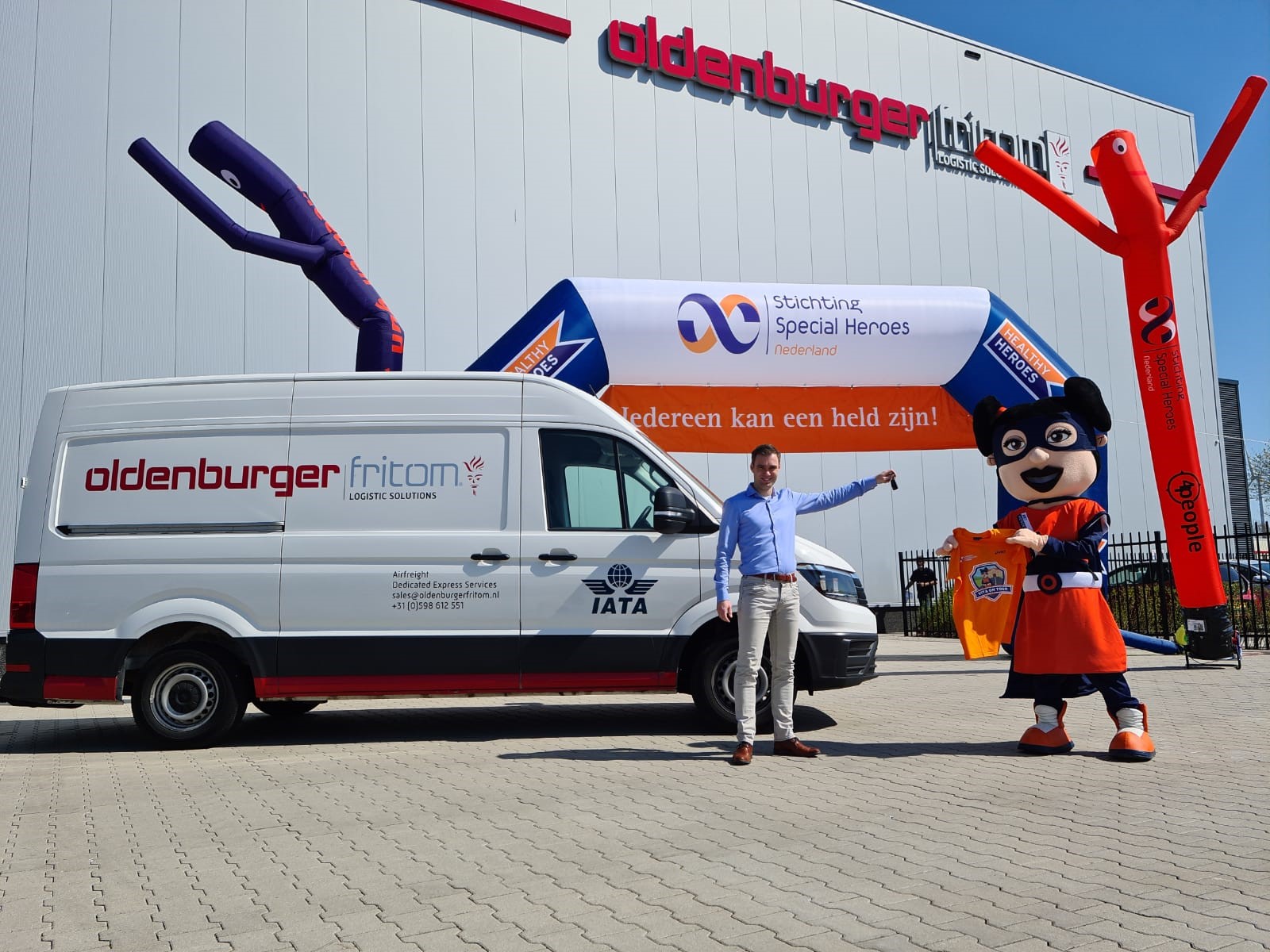 Logistiek dienstverlener Oldenburger|Fritom uit Veendam is een partnership aangegaan met Stichting Special Heroes Nederland.
